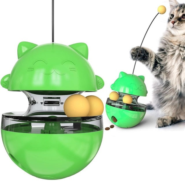 Fun Tumbler Pets Slow Food Entertainment Toys  Attract The Attention Of The Cat  Adjustable Snack Mouth Toys For Pet