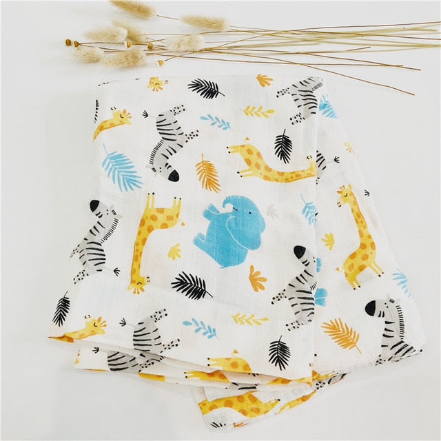 A 70% bamboo baby swaddle baby muslin blanket quality better than Aden Anais Baby Multi-use  big diaper Blanket Infant Wrap