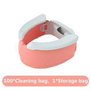 Kid Portable Toilet Training Baby Potty for Kids Fold Children's Outdoor Travel Potty Training Seat for Toilet Boy Girl Infantil