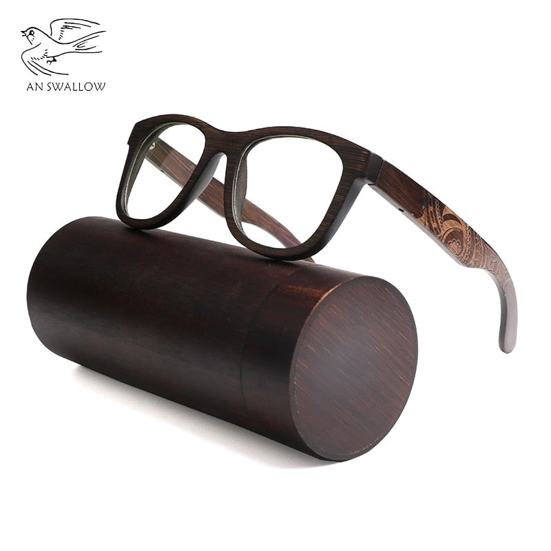 New retro patterned glasses with bamboo feet | couple glasses frame, bamboo and wood dyed brown eye protection sunglasses