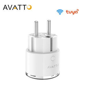 AVATTO Mini Standard 16A EU Smart Wifi Plug with Power Monitor, Smart Socket Outlet Works with Google Home, Alexa Voice Control